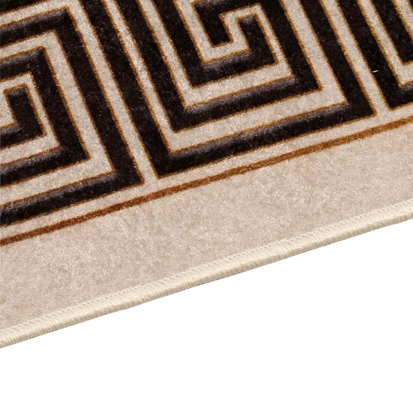 Χαλί Runner MARSA Μαύρο 100 x 450 εκ. Πολυέστερ και PVC - Pakobazaar