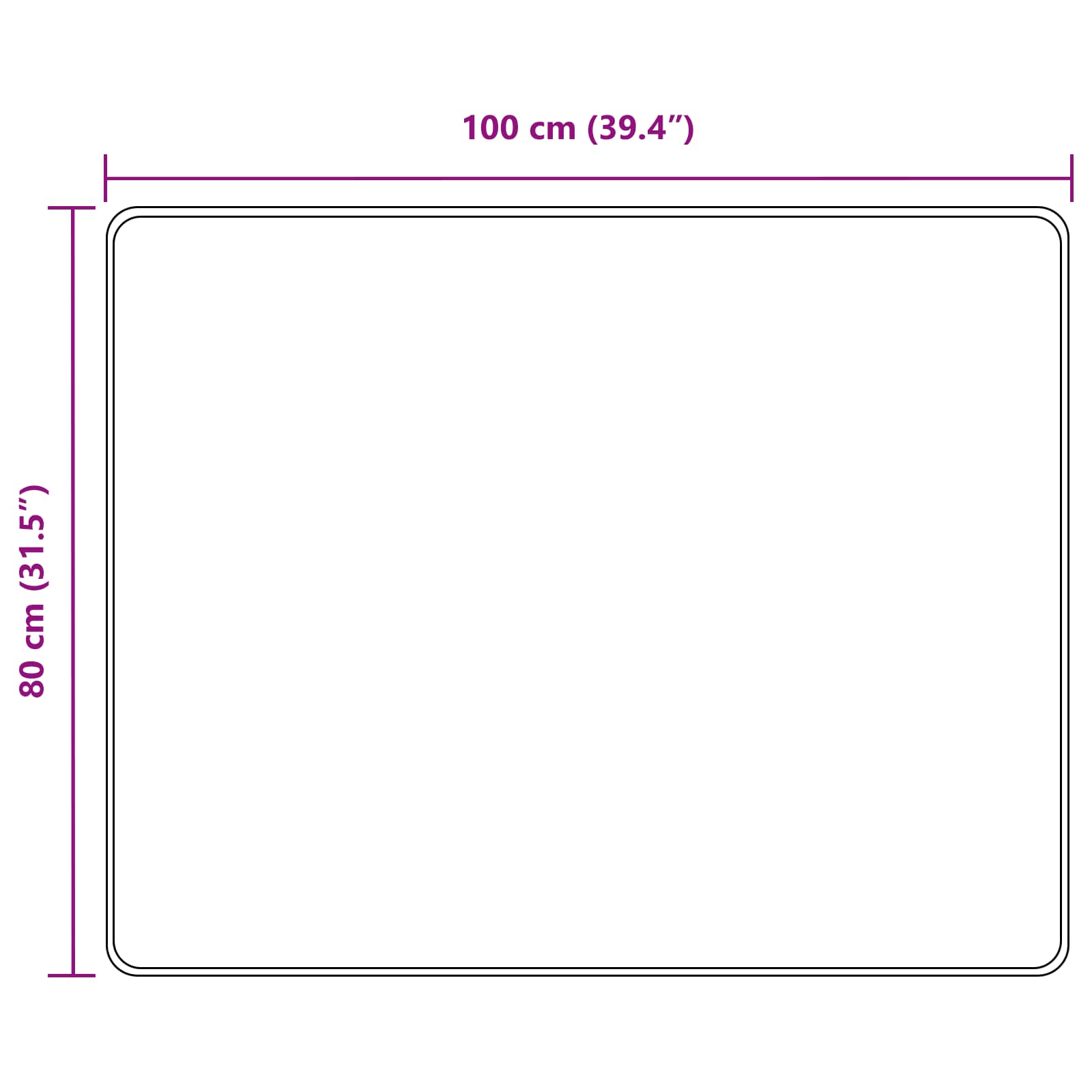 Χαλί Runner MARSA Γκρι 80 x 100 cm Πολυέστερ και PVC - Pakobazaar
