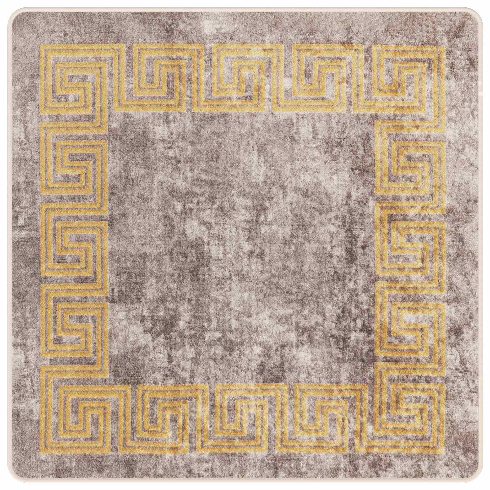 Χαλί Runner MARSA Γκρι 100 x 100 cm Πολυέστερ και PVC - Pakobazaar