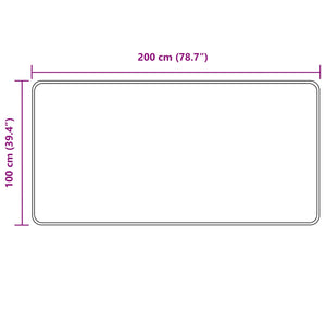 Χαλί Runner MARSA Γκρι 100 x 200 cm Πολυέστερ και PVC - Pakobazaar