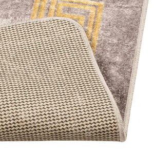 Χαλί Runner MARSA Γκρι 100 x 450 εκ. Πολυέστερ και PVC - Pakobazaar
