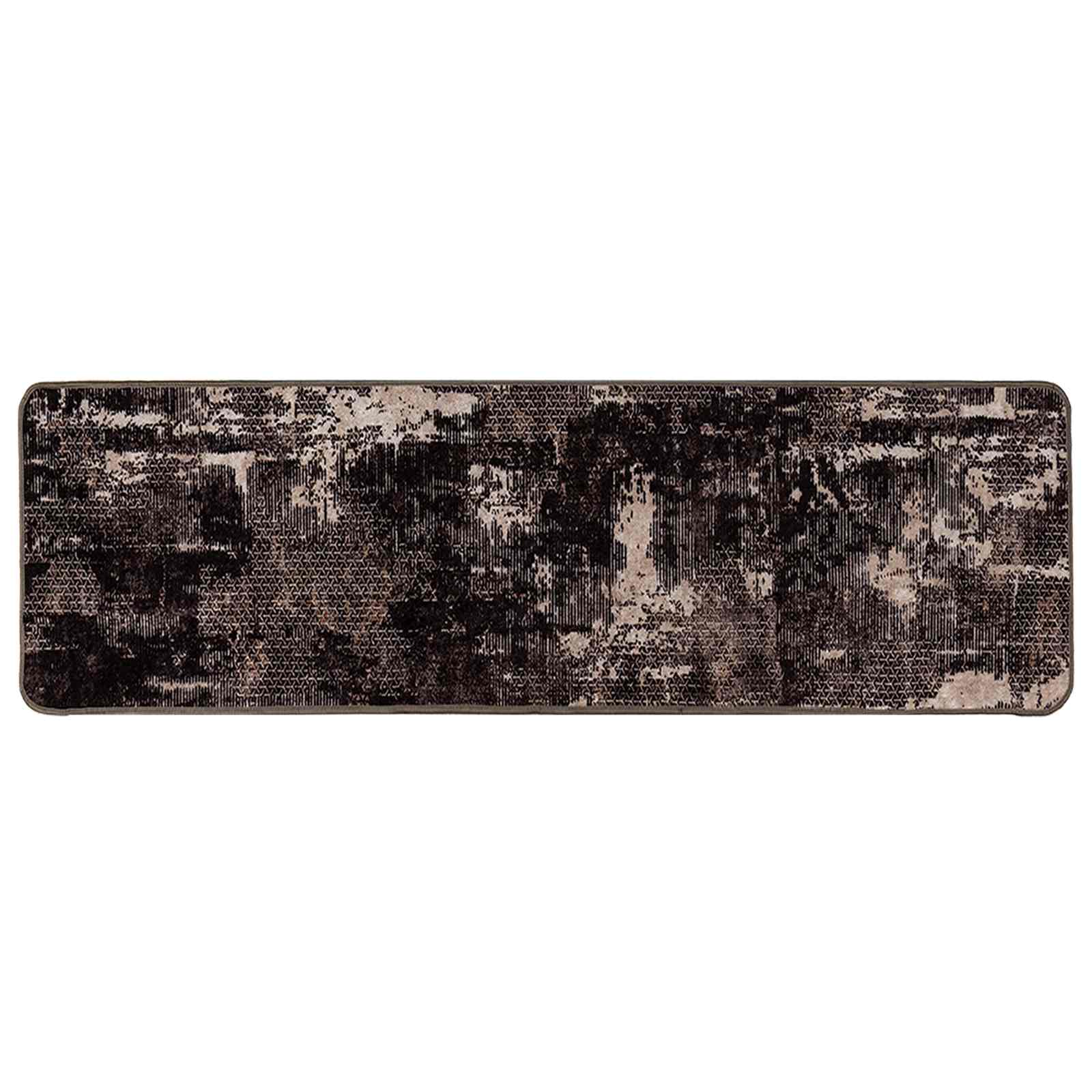Χαλί Runner MARSA Μαύρο 50 x 450 εκ. Πολυέστερ και PVC - Pakobazaar