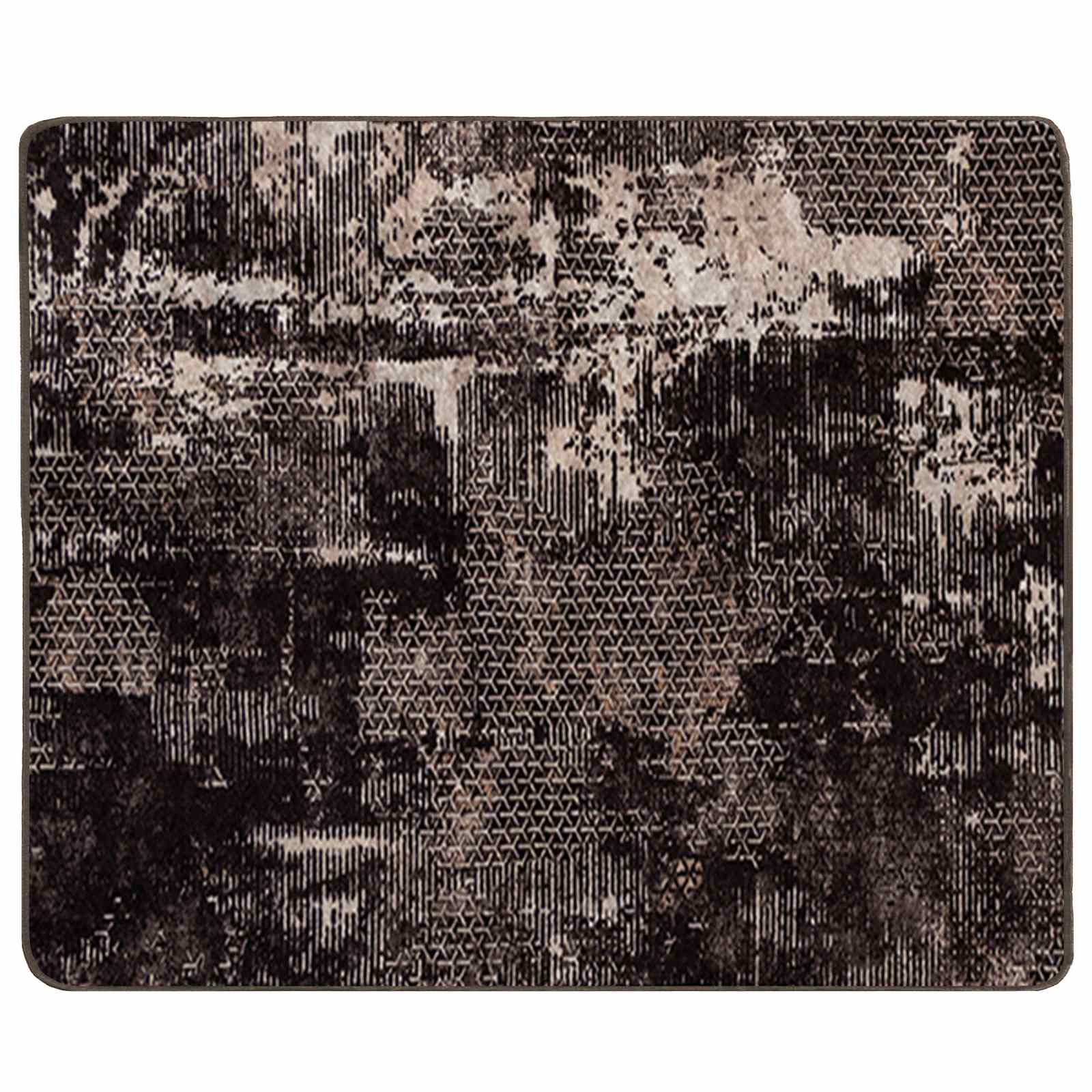 Χαλί Runner MARSA Μαύρο 80 x 100 cm Πολυέστερ και PVC - Pakobazaar