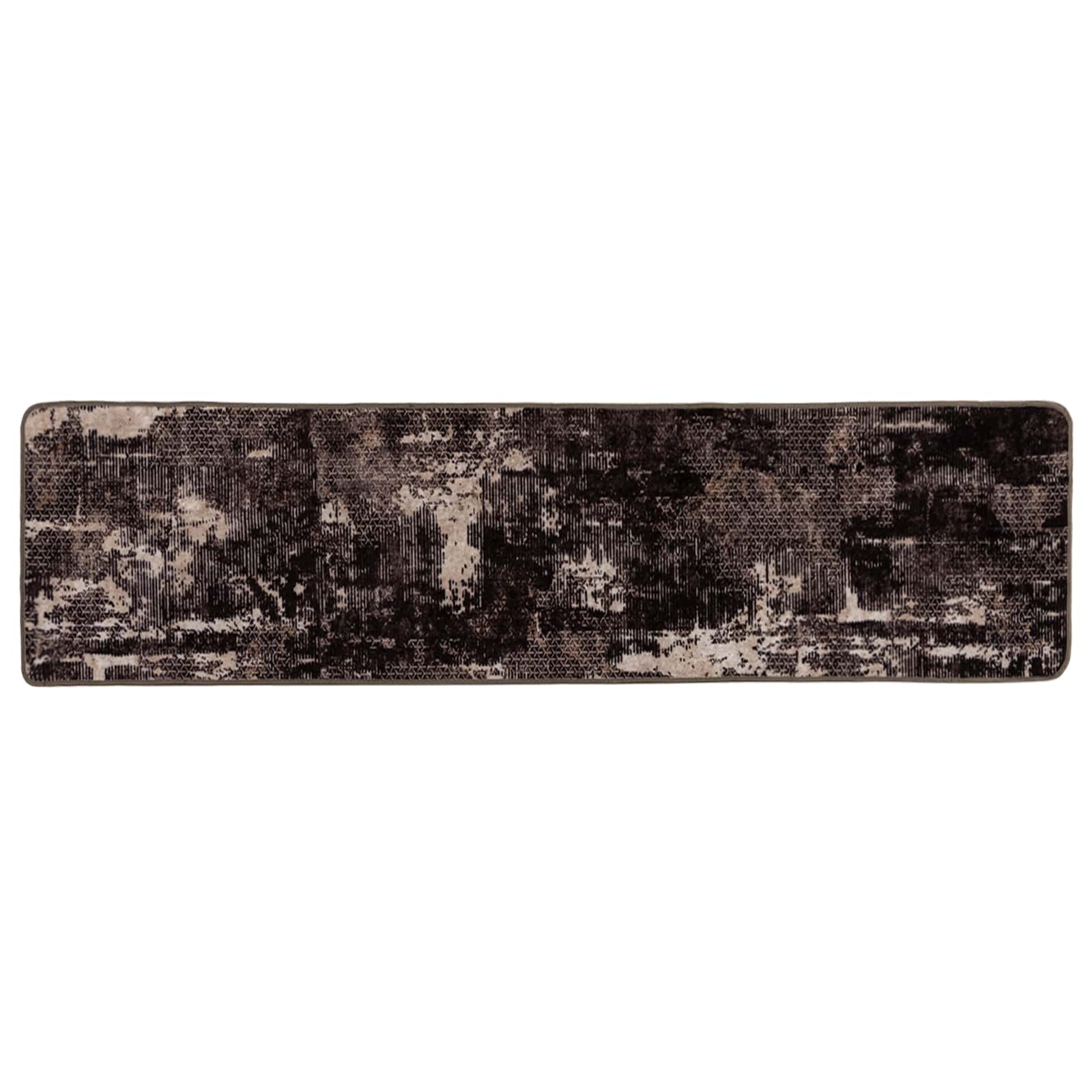 Χαλί Runner MARSA Μαύρο 80 x 350 εκ. Πολυέστερ και PVC - Pakobazaar