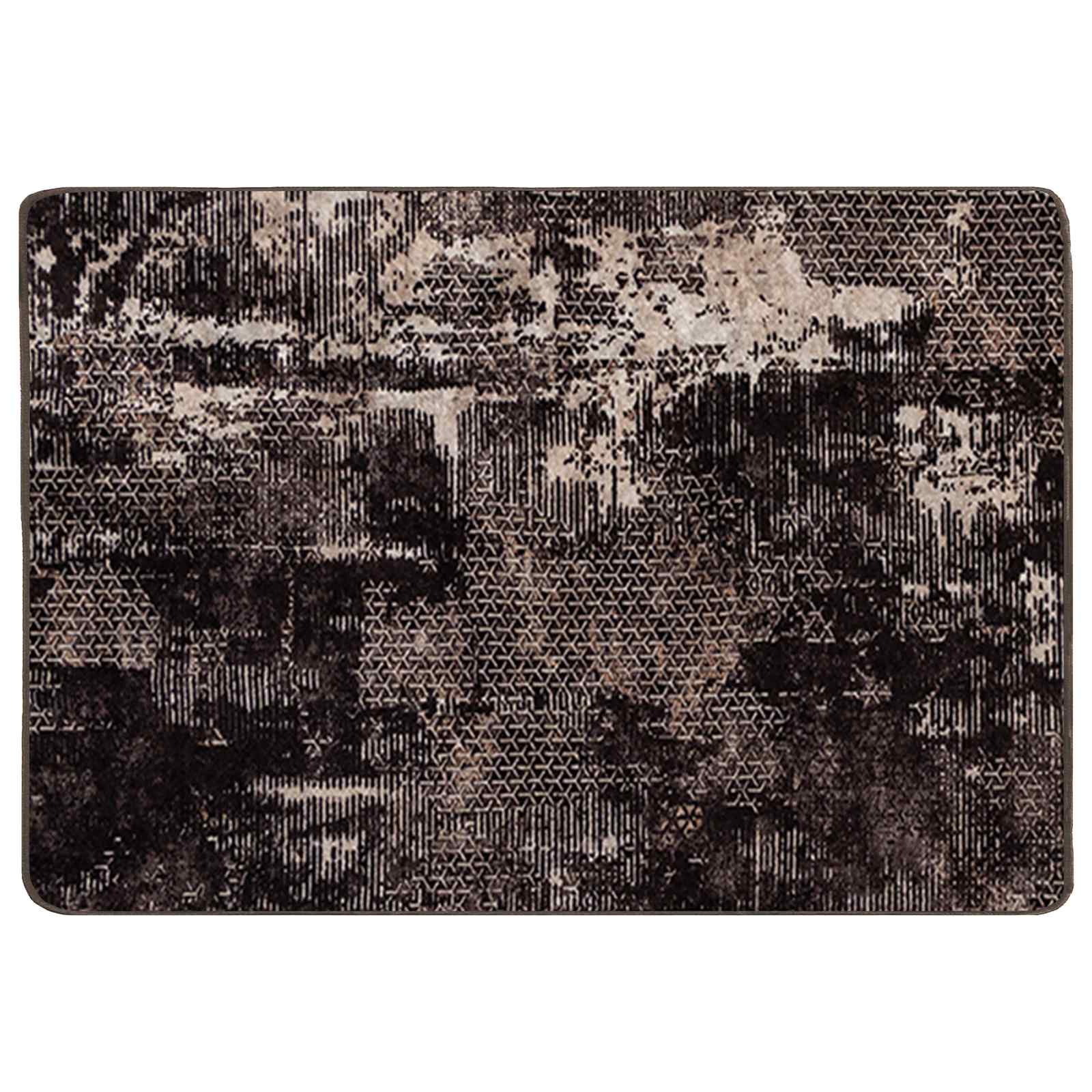 Χαλί Runner MARSA Μαύρο 100 x 150 cm Πολυέστερ και PVC - Pakobazaar