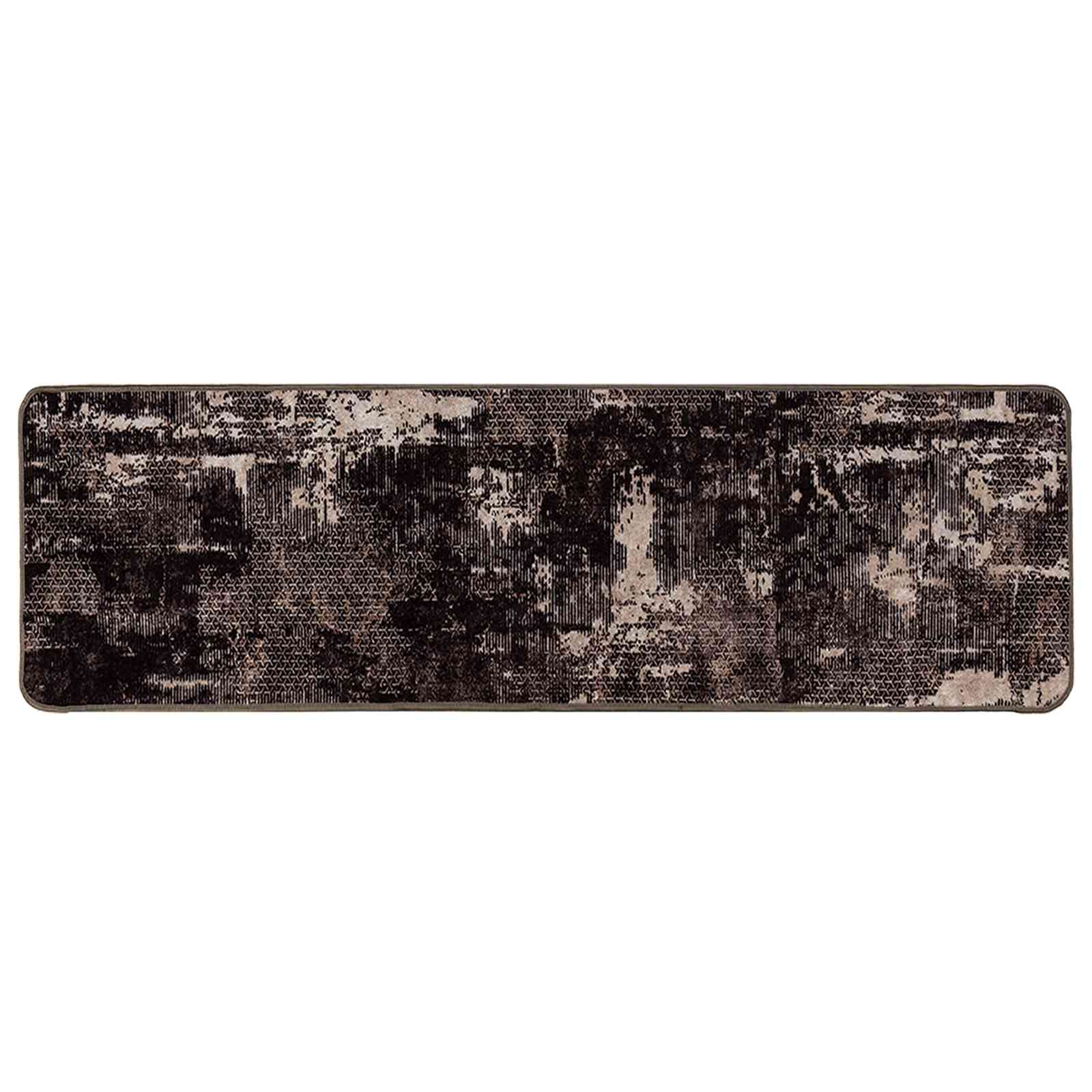 Χαλί Runner MARSA Μαύρο 100 x 300 cm Πολυέστερ και PVC - Pakobazaar