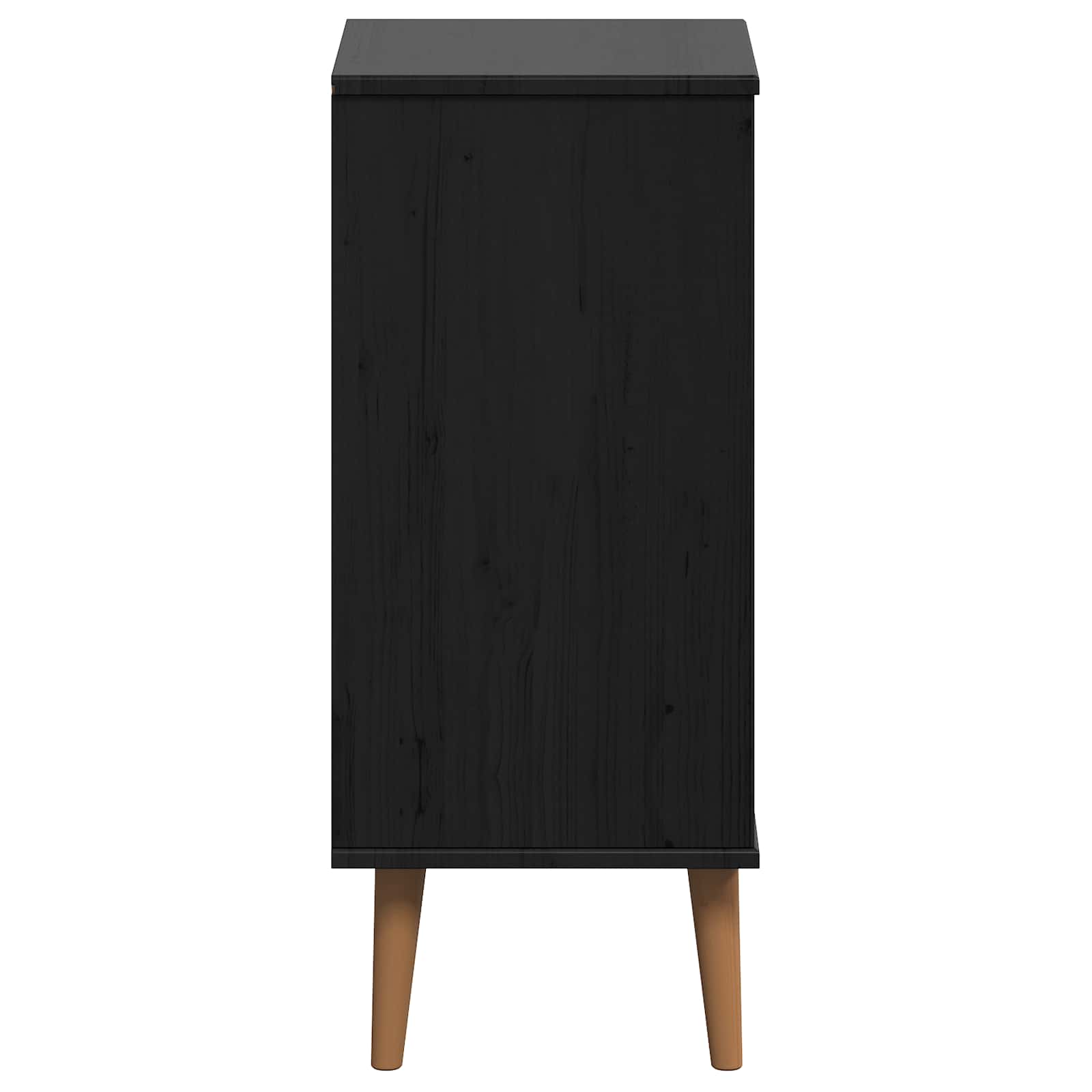 Κουτί με συρτάρια MOLDE Μαύρο 40 x 35 x 82 εκ.