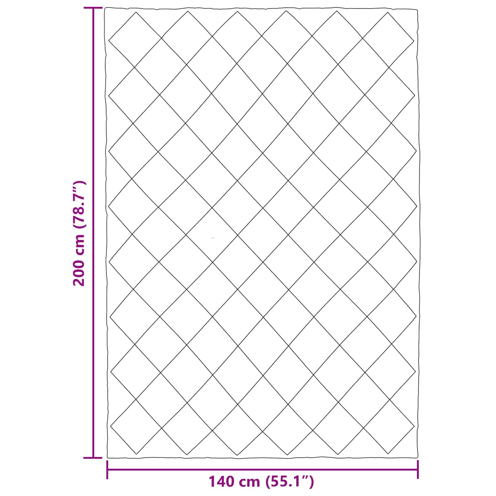 Καλοκαιρινό Παπλωματοθήκη Ανθρακί 200 x 140 cm Μικροΐνες - Pakobazaar