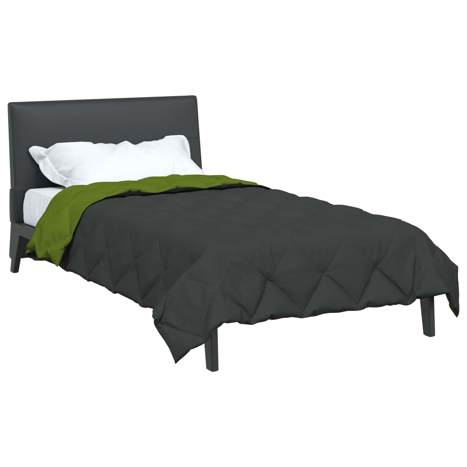 Καλοκαιρινό Παπλωματοθήκη Πράσινο και Ανθρακί 200 x 140 cm - Pakobazaar