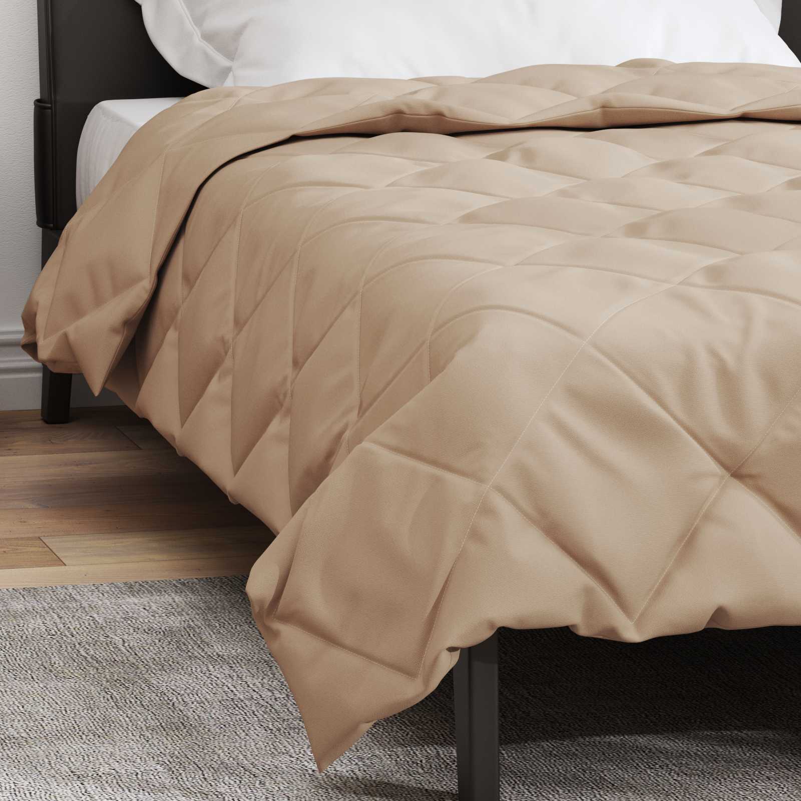 Καλοκαιρινό Παπλωματοθήκη Taupe 200 x 140 cm Μικροΐνες - Pakobazaar