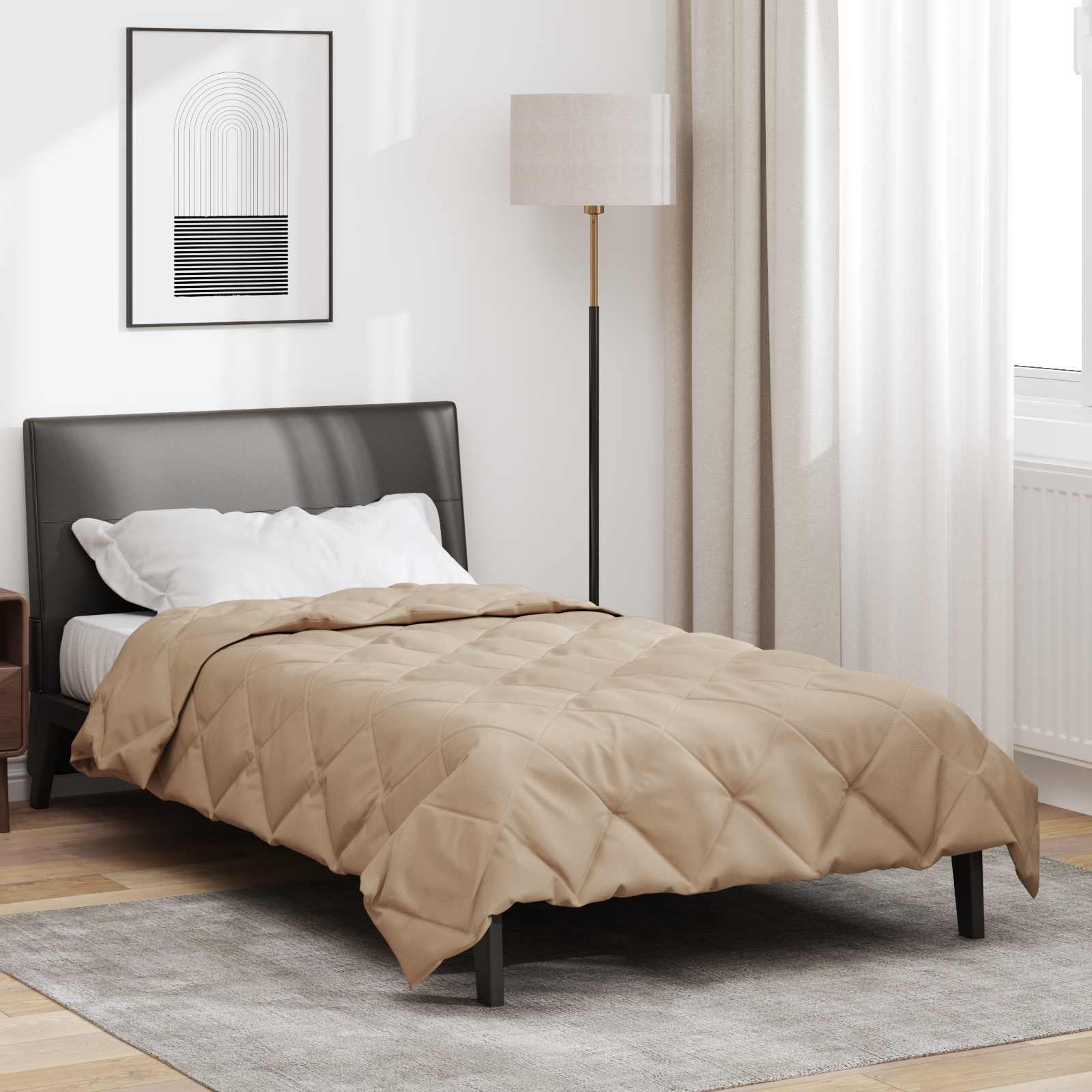Καλοκαιρινό Παπλωματοθήκη Taupe 200 x 140 cm Μικροΐνες - Pakobazaar