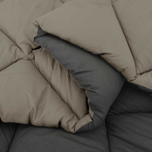 Καλοκαιρινό Παπλωματοθήκη Ανοιχτό γκρι και Ανθρακί 200 x 155 εκ - Pakobazaar
