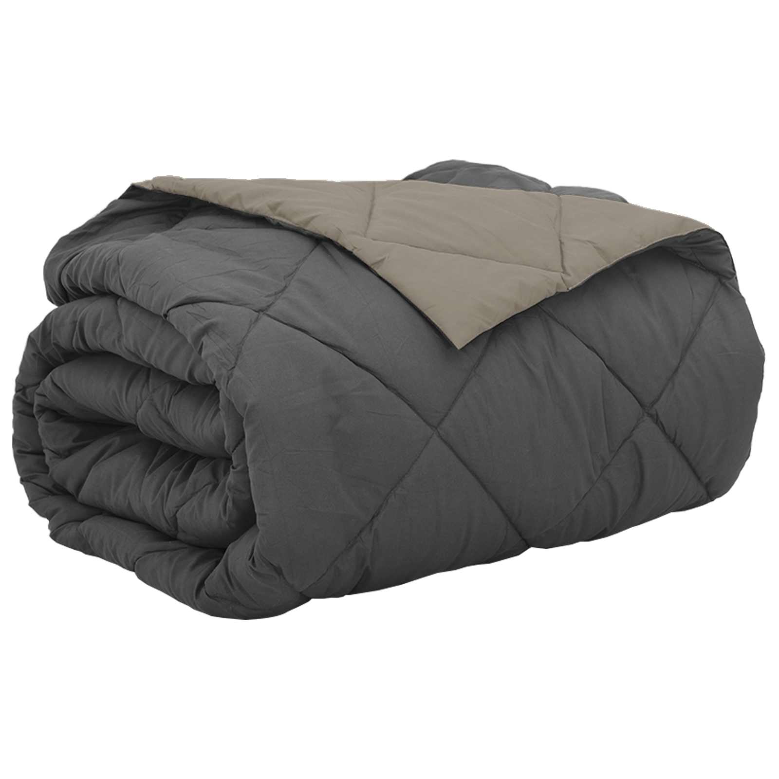 Καλοκαιρινό Παπλωματοθήκη Ανοιχτό γκρι και Ανθρακί 240 x 200 cm - Pakobazaar