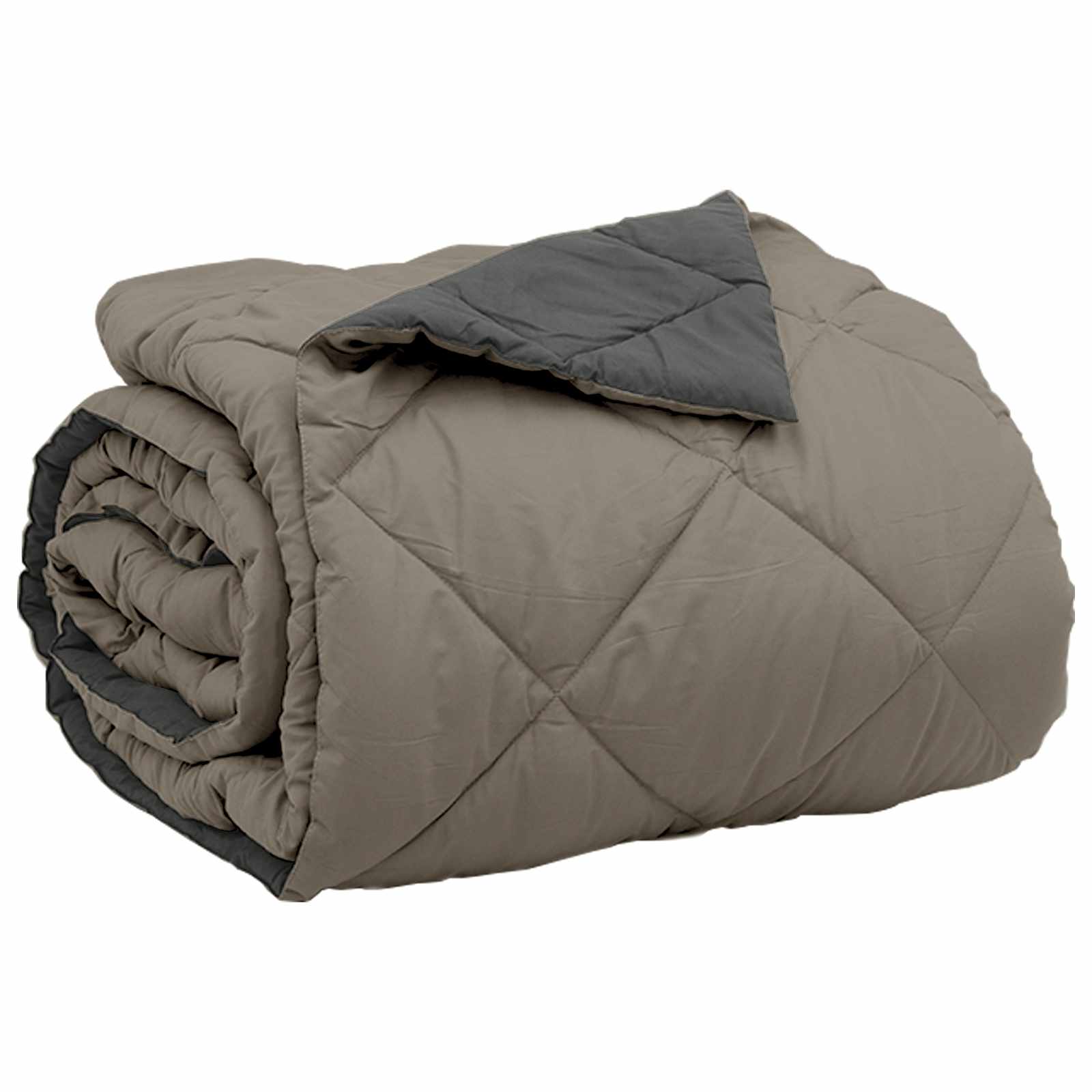 Καλοκαιρινό Παπλωματοθήκη Ανοιχτό γκρι και Ανθρακί Μικροΐνες - Pakobazaar