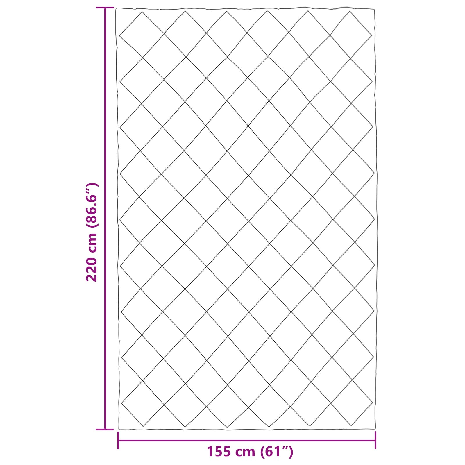 Κουβέρτα ολόκληρου του χρόνου Ανθρακί 155 x 220 cm Μικροΐνες