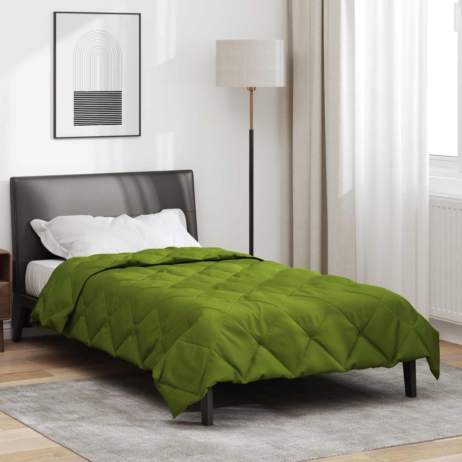 Κουβέρτα ολόκληρου του χρόνου Πράσινο 155 x 220 cm Μικροΐνες