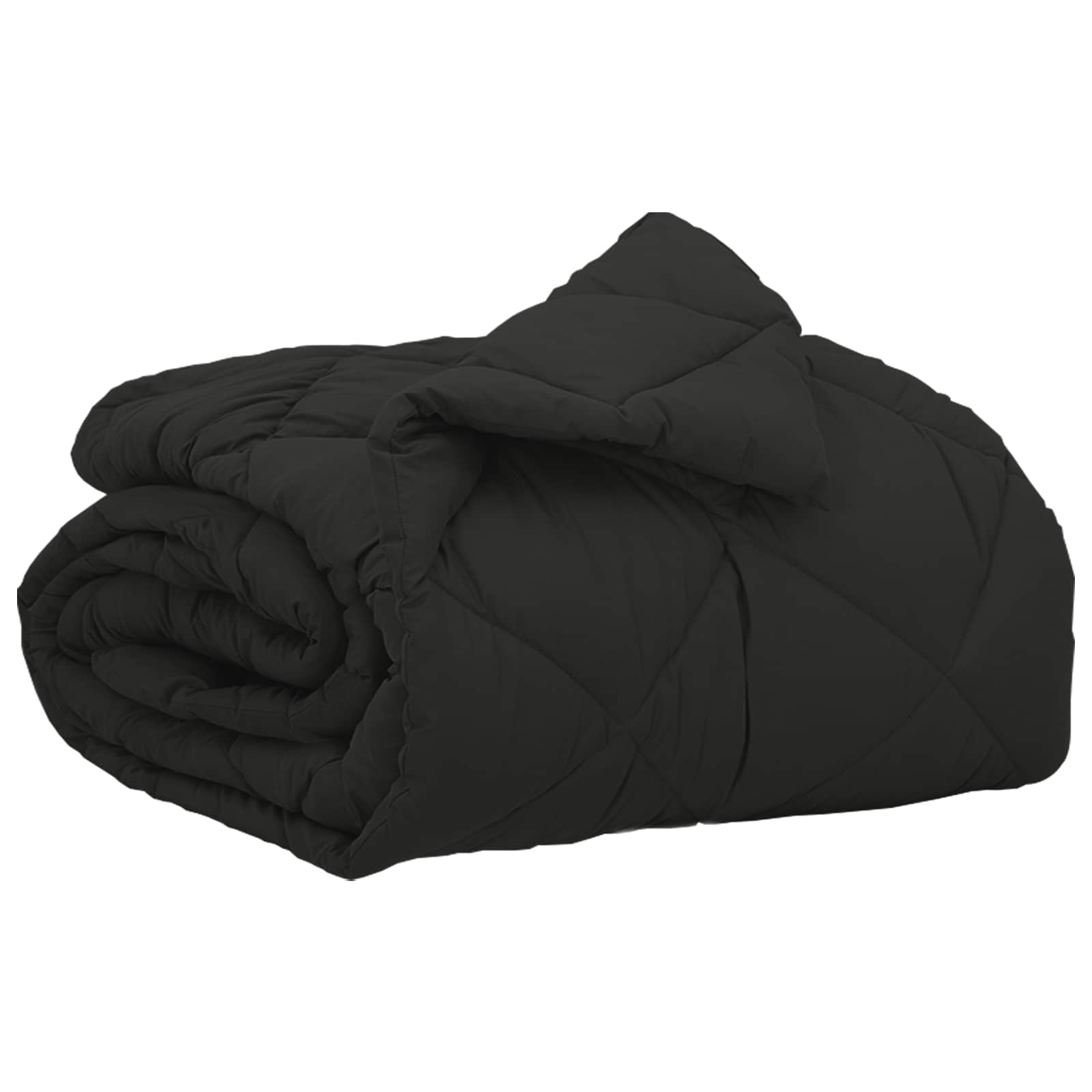 Κουβέρτα ολόκληρου του χρόνου Μαύρο 200 x 135 εκ. Μικροΐνες - Pakobazaar