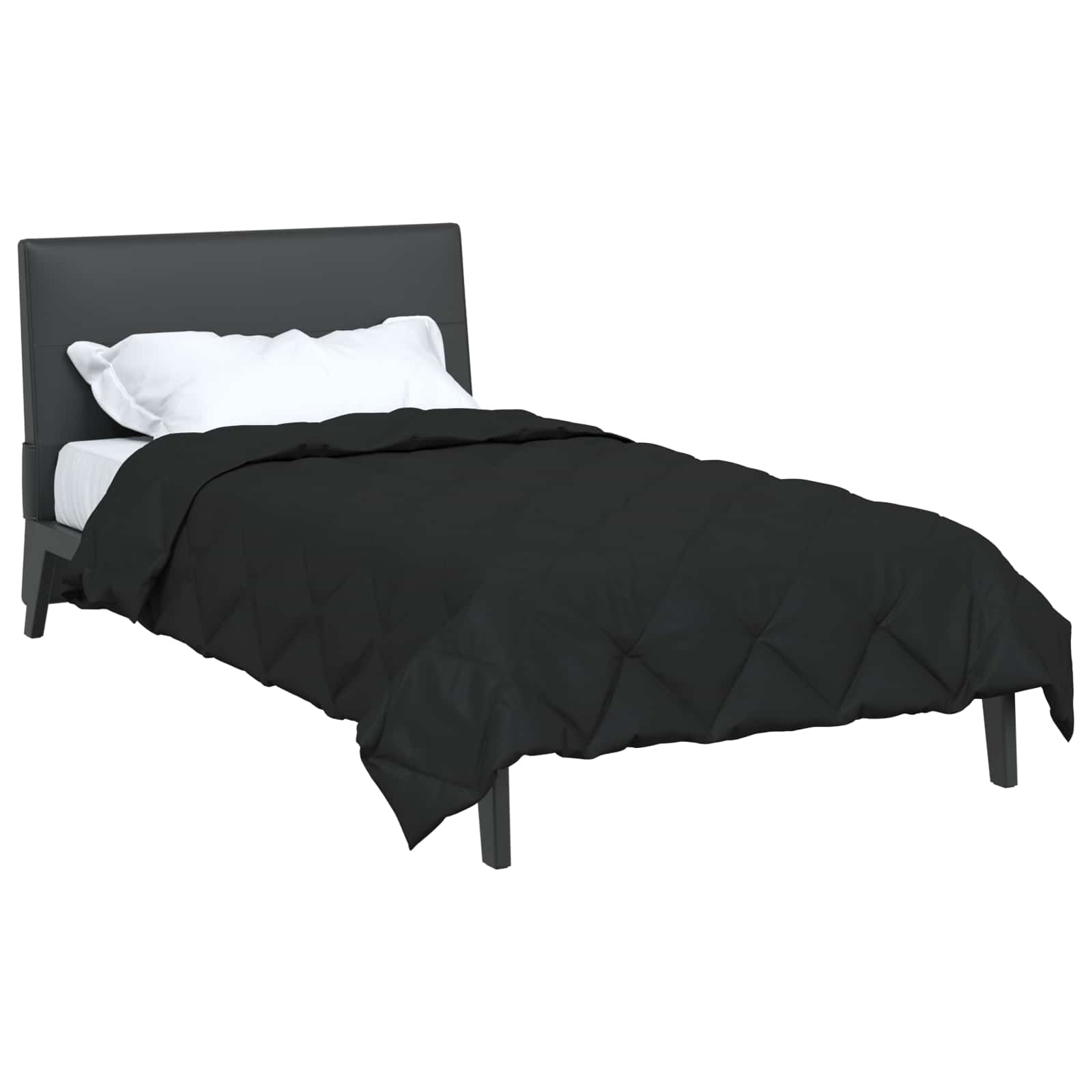 Κουβέρτα ολόκληρου του χρόνου Μαύρο 155 x 220 cm Μικροΐνες