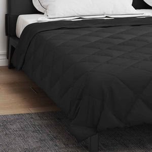 Κουβέρτα ολόκληρου του χρόνου Μαύρο 200 x 220 cm Μικροΐνες