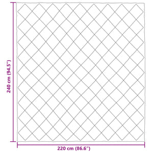 Κουβέρτα ολόκληρου του χρόνου Μαύρο 220 x 240 cm Μικροΐνες - Pakobazaar