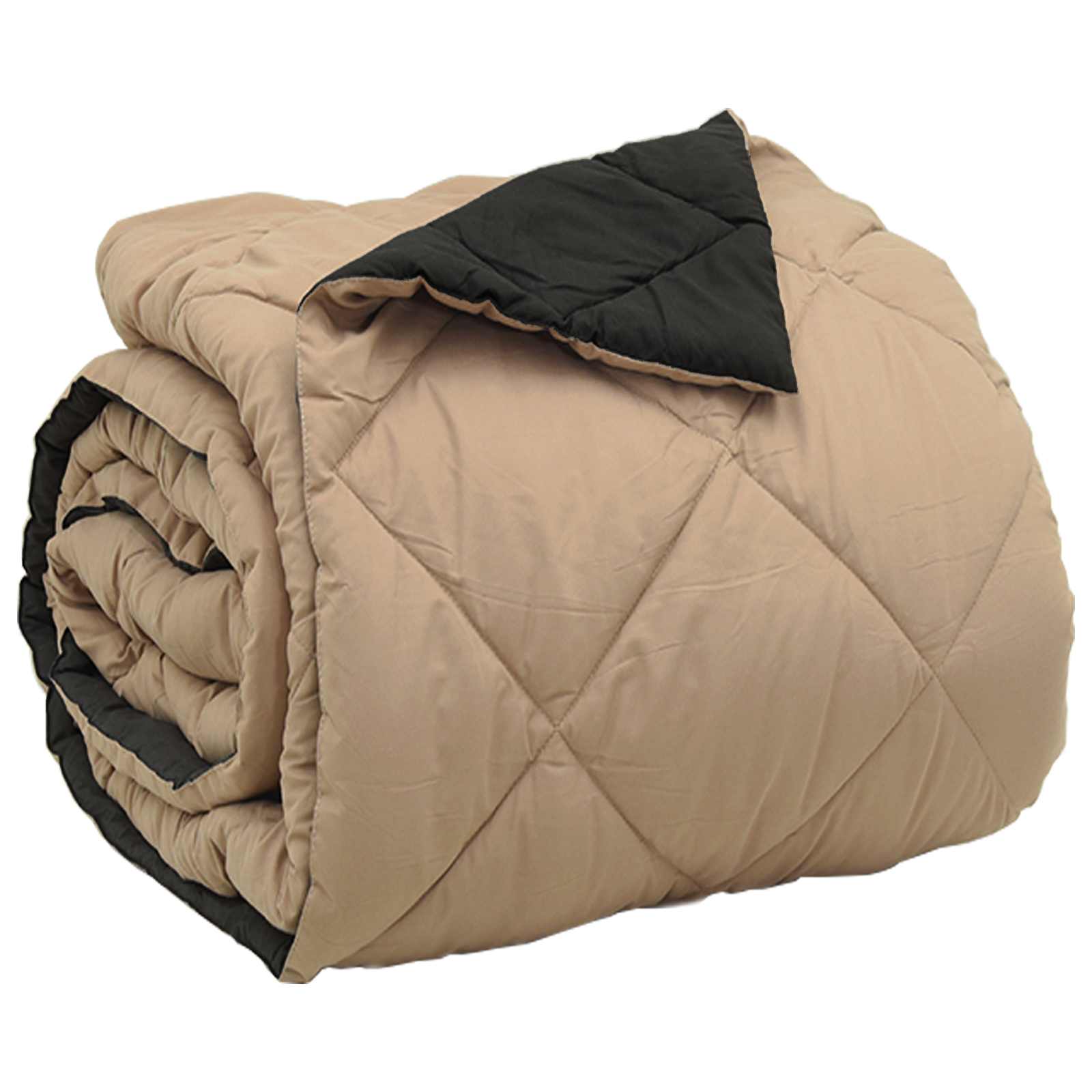 Κουβέρτα ολόκληρου του χρόνου Μαύρο και Ταμπά 200 x 220 cm