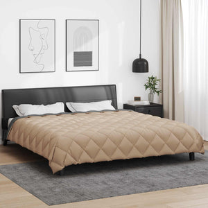 Χειμερινό Παπλωματοθήκη 220 x 240 cm 450 gsm Ανθρακί και Taupe