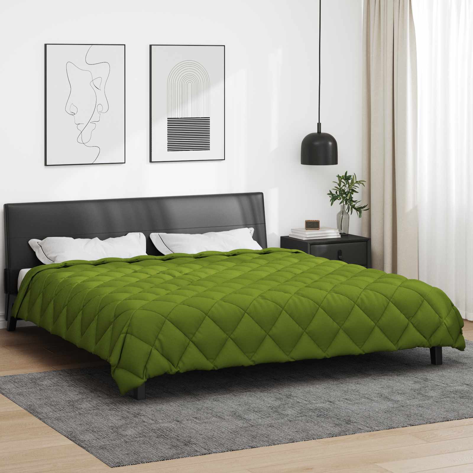 Χειμερινό Παπλωματοθήκη Πράσινο 200 x 220 cm Μικροΐνες