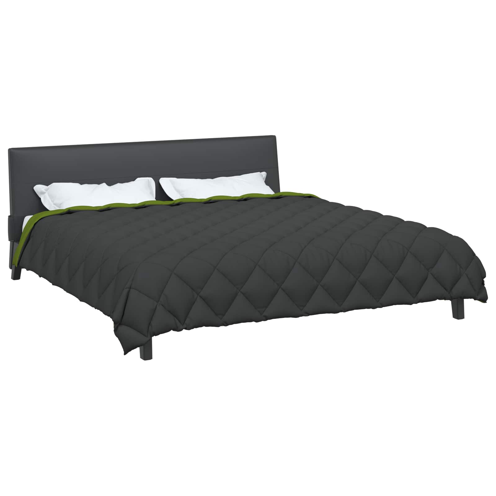 Χειμερινό Παπλωματοθήκη Πράσινο και Ανθρακί 220 x 200 εκ