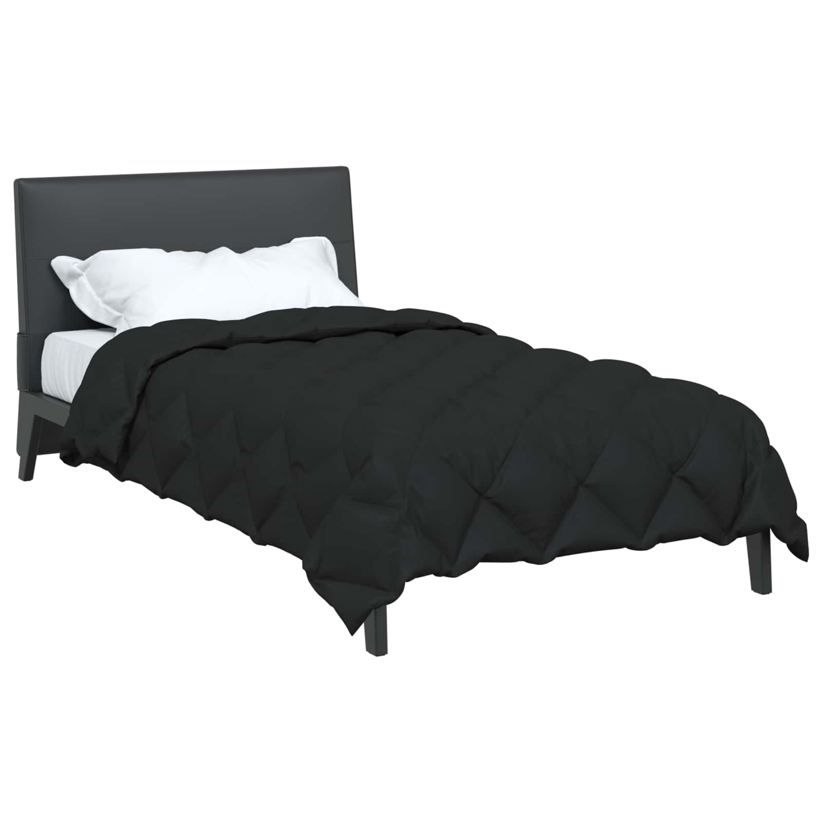 Χειμερινό Παπλωματοθήκη Μαύρο 155 x 220 cm Μικροΐνες