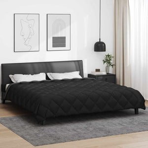 Χειμερινό Παπλωματοθήκη 200 x 200 cm 450 gsm Μαύρο και Ανθρακί