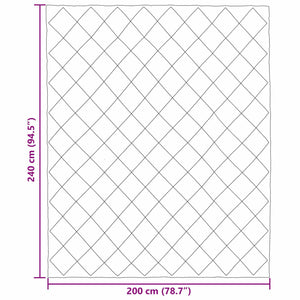 Χειμερινό Παπλωματοθήκη 200 x 240 cm 450 gsm Ανοιχτό γκρι