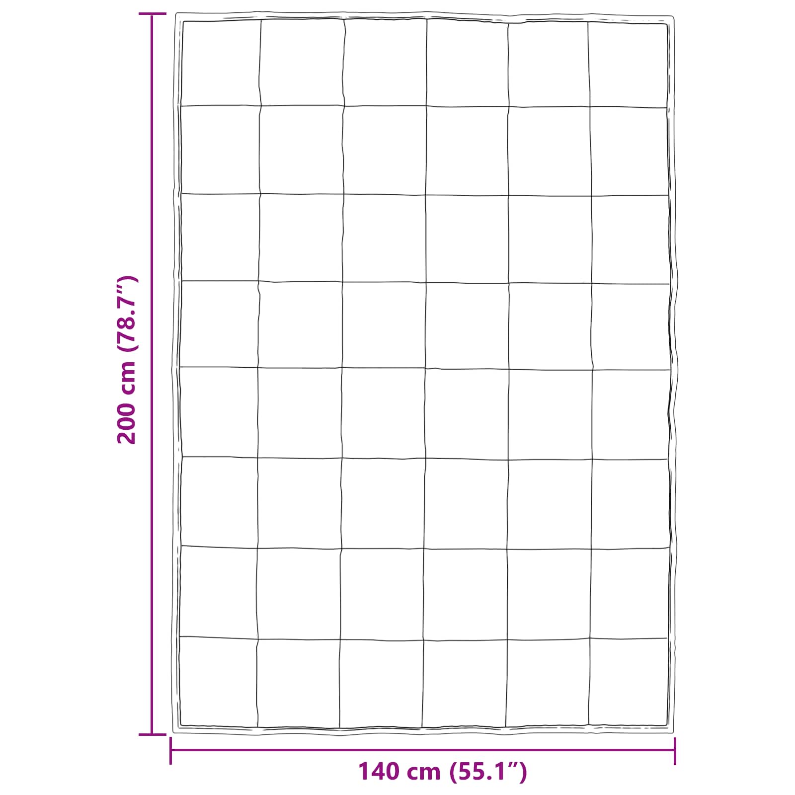 Κουβέρτα ολόκληρου του χρόνου Χρυσό 140 x 200 cm