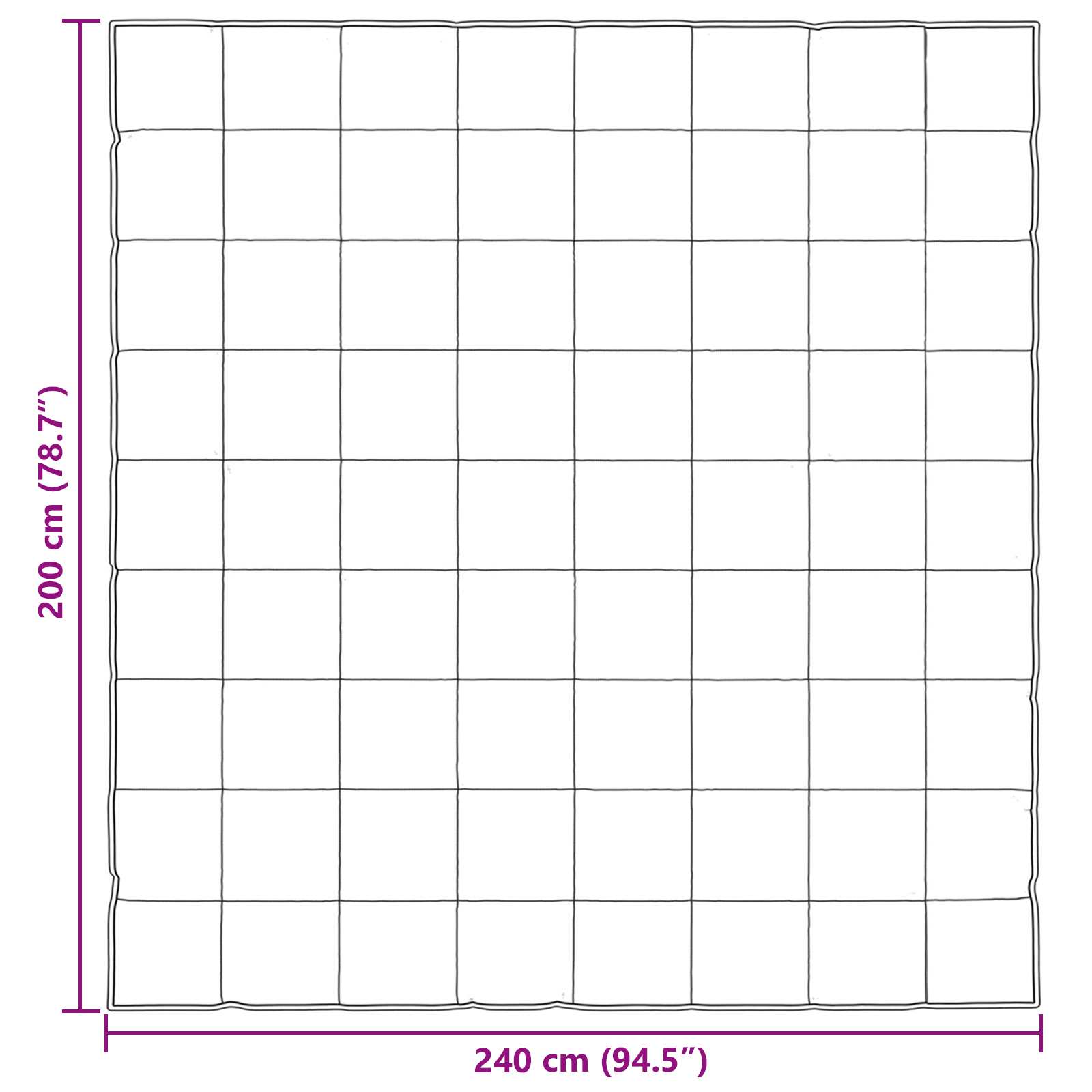 Κουβέρτα ολόκληρου του χρόνου Χρυσό 240 x 200 cm