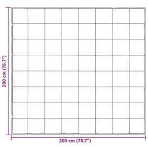 Κουβέρτα ολόκληρου του χρόνου 200 x 200 cm 300 gsm Μαύρο