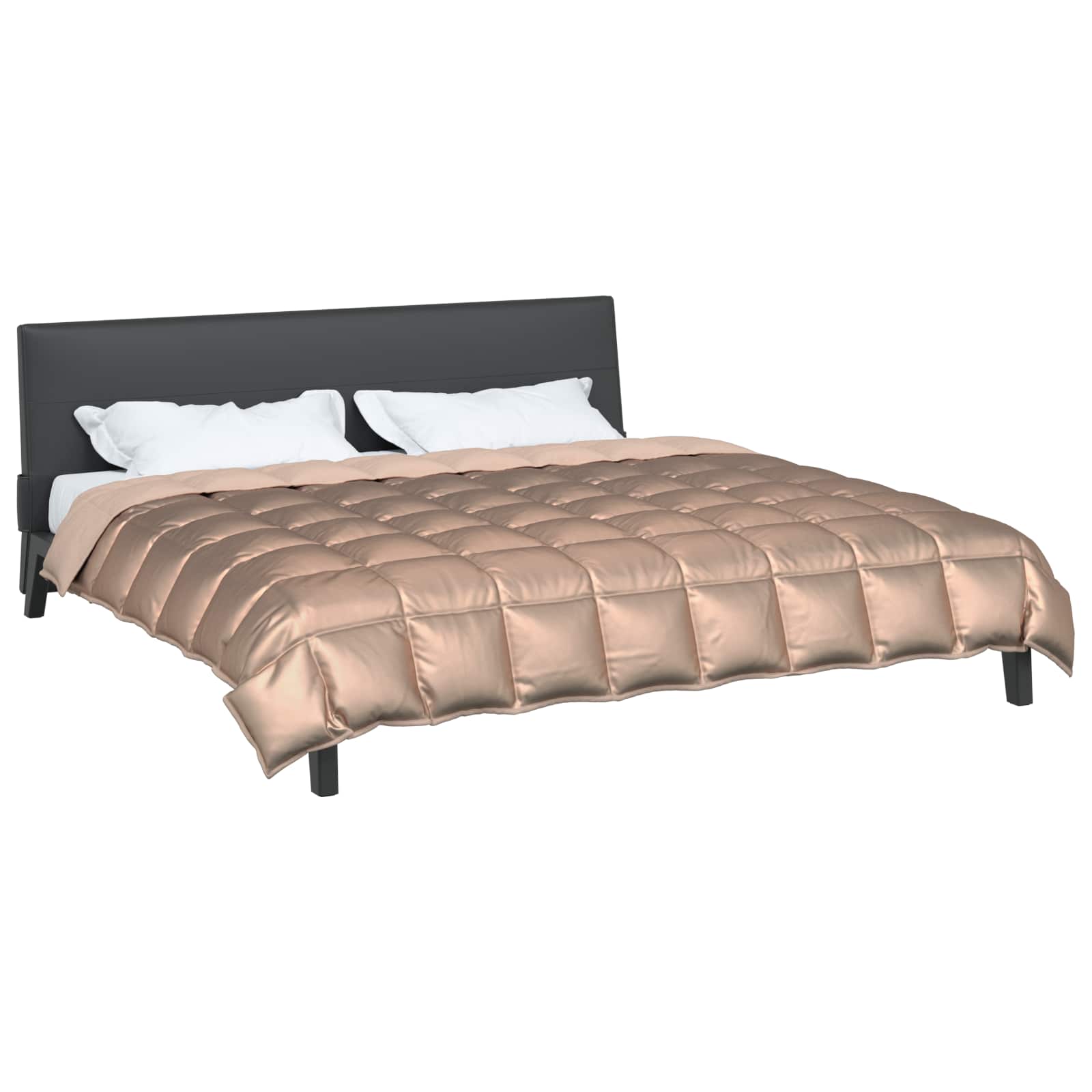 Χειμερινό Παπλωματοθήκη Χρυσό 220 x 240 cm Σατέν και Μικροΐνες