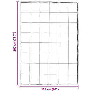 Χειμερινό Παπλωματοθήκη 155 x 200 εκ. 450 gsm Ασημί