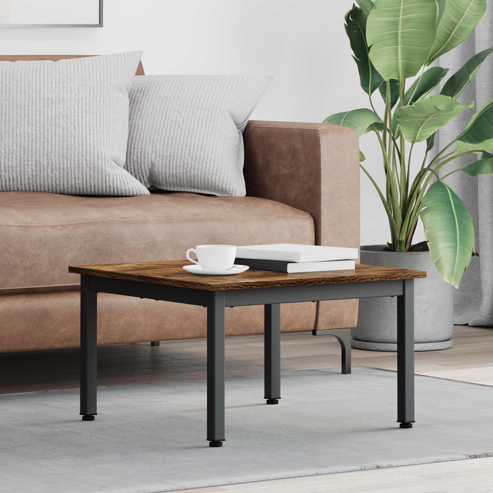 Τραπεζάκι σαλονιού Καπνιστό Δρύς 60 x 60 x 36 cm