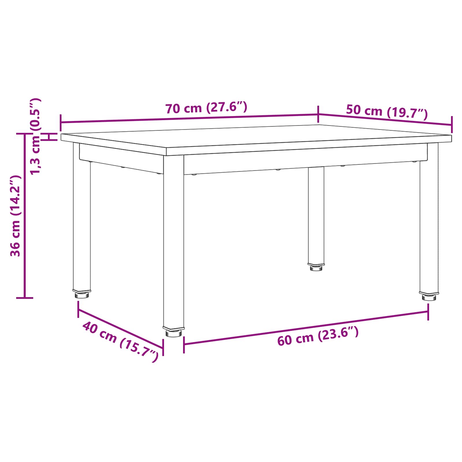 Τραπεζάκι σαλονιού Καρυδιά Χειροποίητης Εργασίας - Pakobazaar