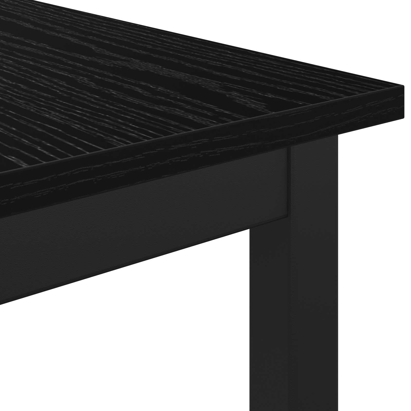 παγκάκι Μαύρη Οξυά 80 x 35 x 45 cm Επεξεργασμένο ξύλο