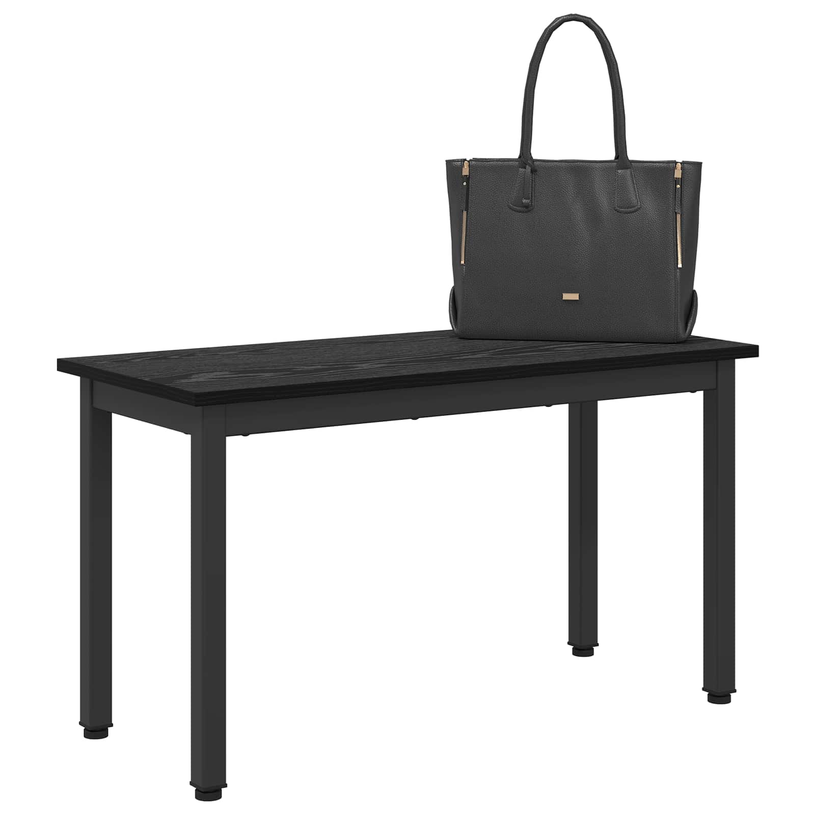 παγκάκι Μαύρη Οξυά 80 x 35 x 45 cm Επεξεργασμένο ξύλο