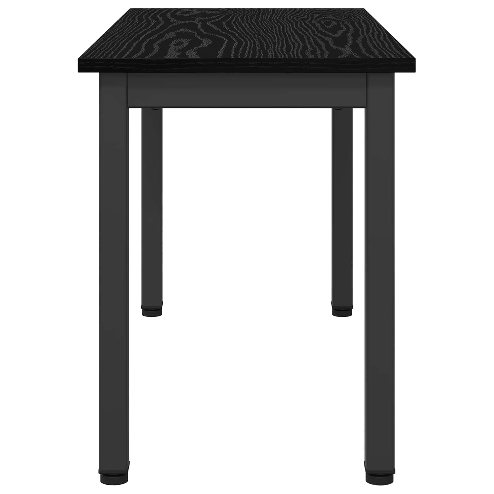 παγκάκι Μαύρη Οξυά 80 x 35 x 45 cm Επεξεργασμένο ξύλο