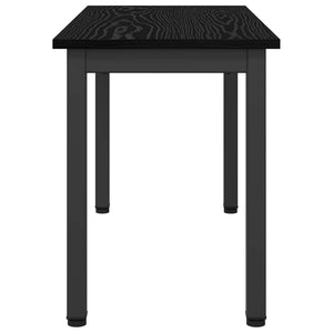 παγκάκι Μαύρη Οξυά 80 x 35 x 45 cm Επεξεργασμένο Ξύλο