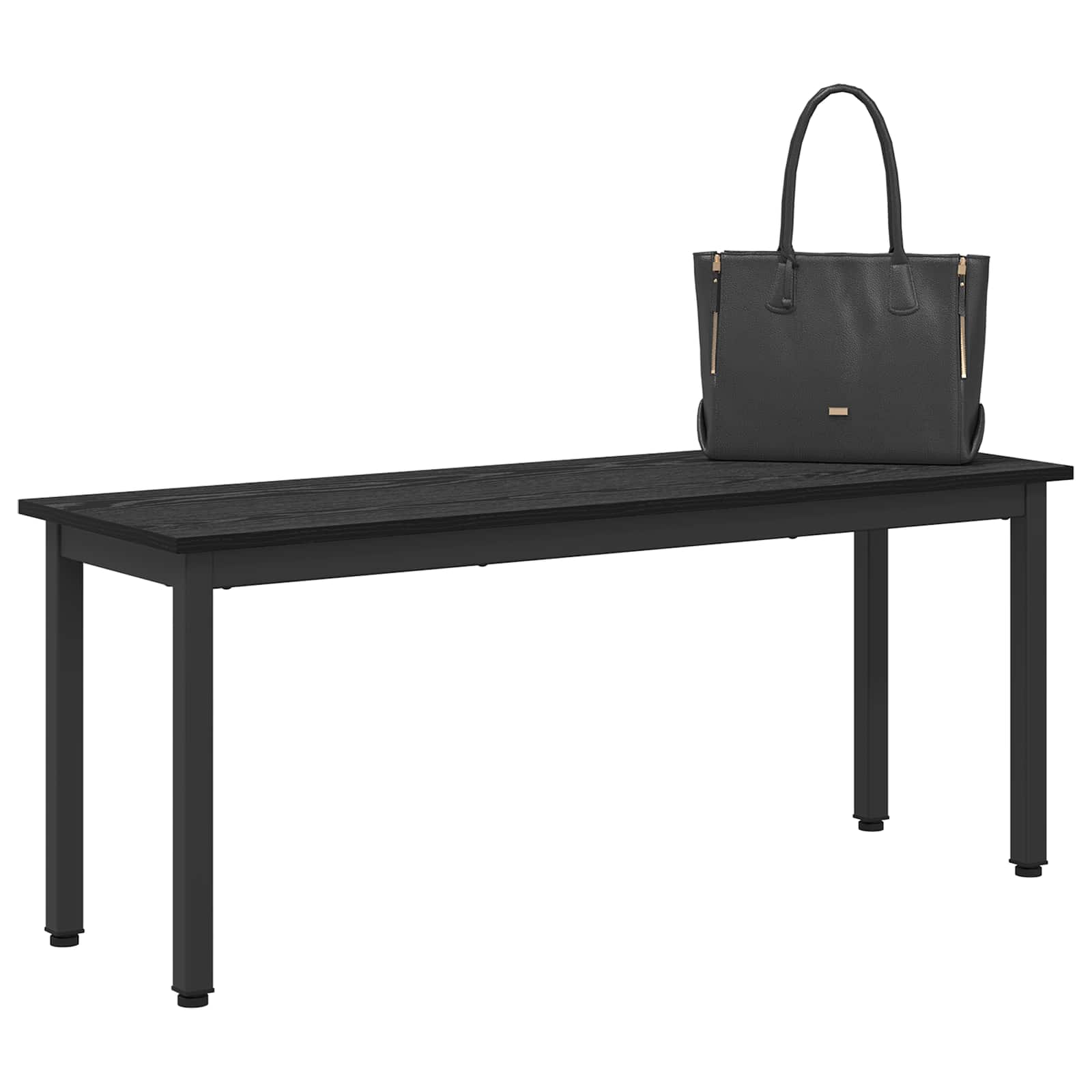 παγκάκι Μαύρη Οξυά 110 x 35 x 45 cm Επεξεργασμένο ξύλο - Pakobazaar