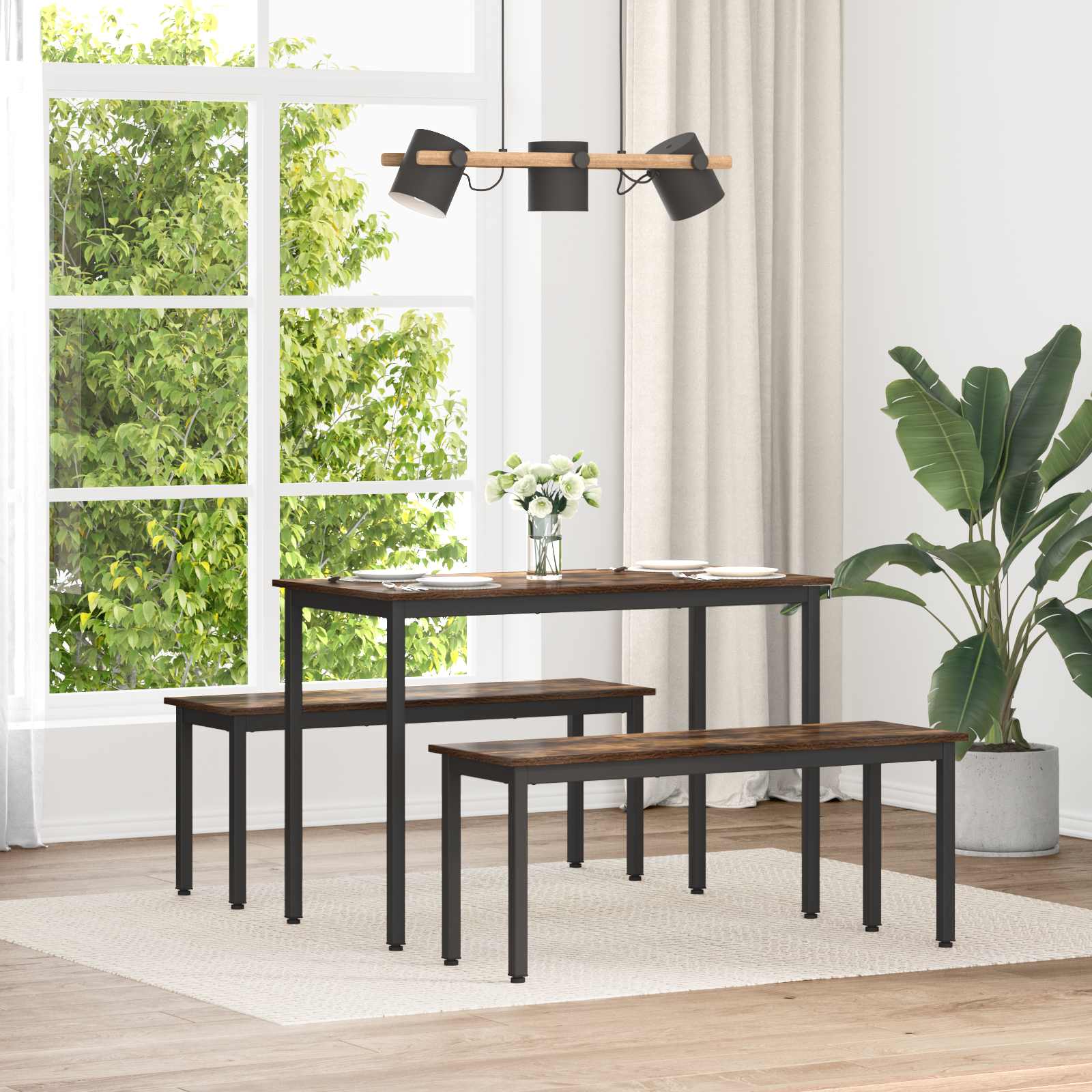 παγκάκι Καπνιστό Δρύς 110 x 35 x 45 cm Επεξεργασμένο ξύλο
