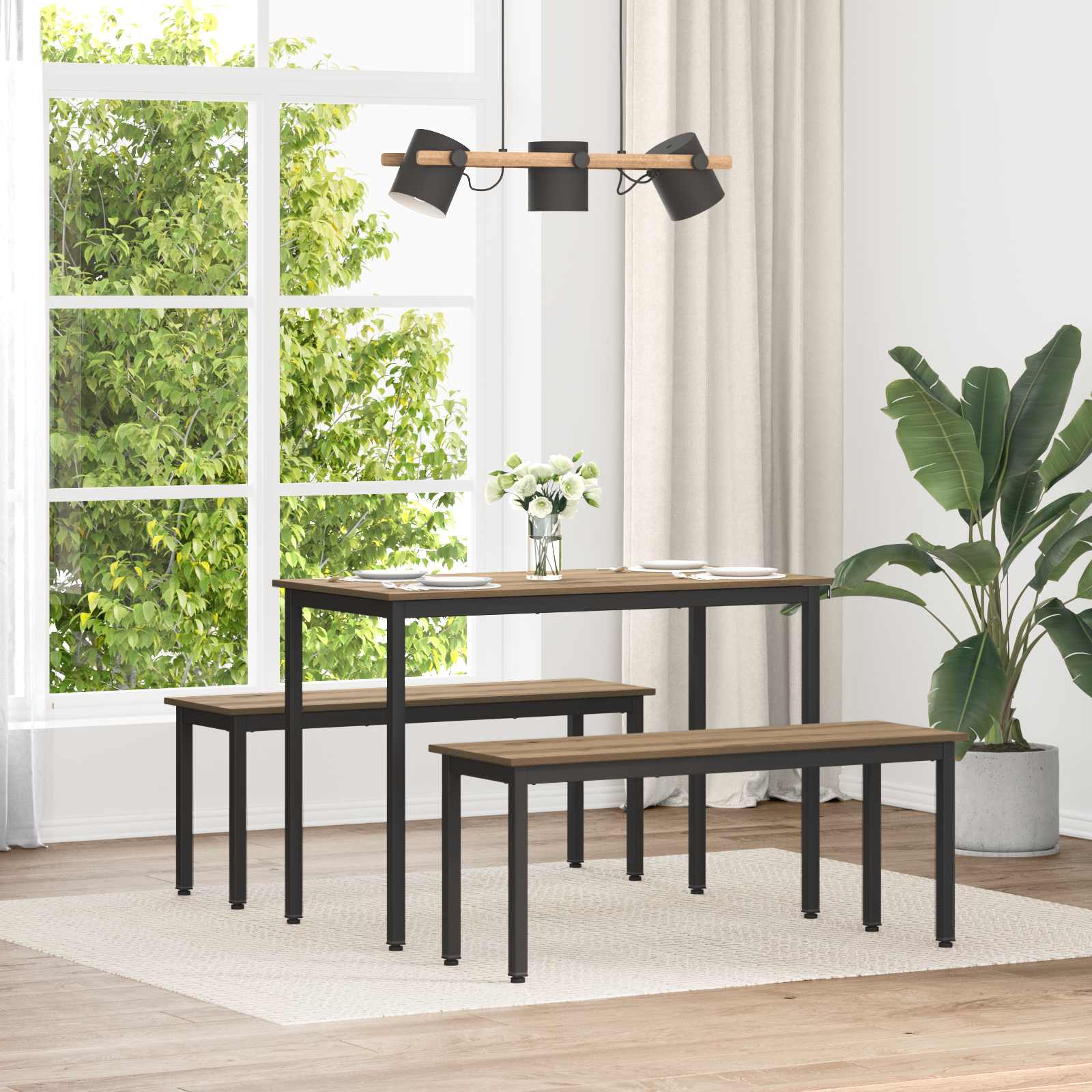 παγκάκι Καρυδιά Χειροποίητης Εργασίας 110 x 35 x 45 cm