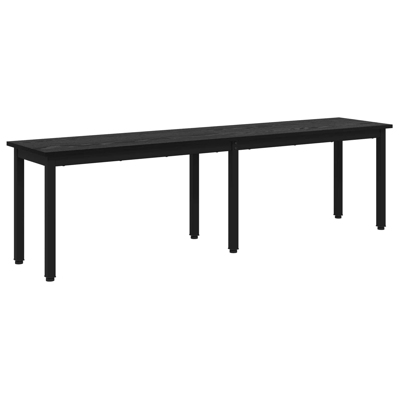 παγκάκι Μαύρη Οξυά 160 x 35 x 45 cm Επεξεργασμένο ξύλο - Pakobazaar
