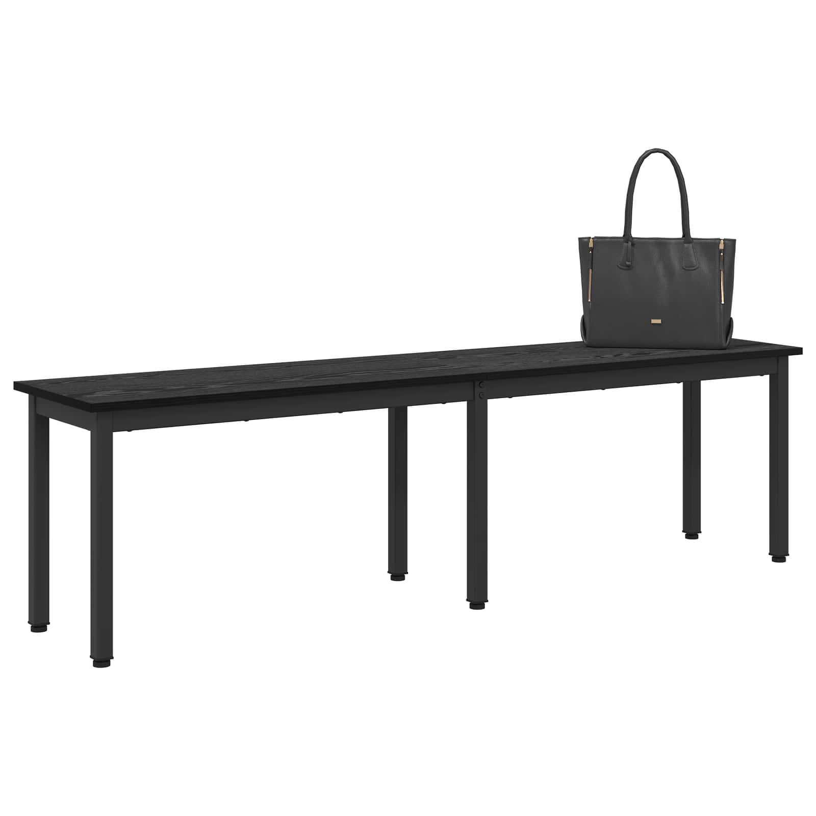 παγκάκι Μαύρη Οξυά 160 x 35 x 45 cm Επεξεργασμένο ξύλο - Pakobazaar