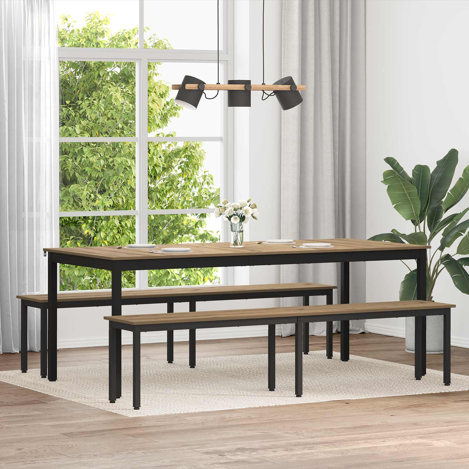 παγκάκι Καρυδιά Χειροποίητης Εργασίας 200 x 35 x 45 εκ