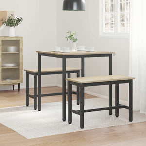 Τραπεζαρίες 70 x 70 x 75 cm ΜΕΤΑΛΛΟ - Pakobazaar
