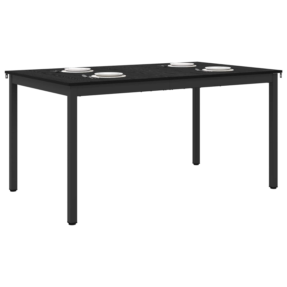 Τραπεζαρίες 150 x 90 x 75 cm Επεξεργασμένο Ξύλο Μαύρη Δρυς - Pakobazaar